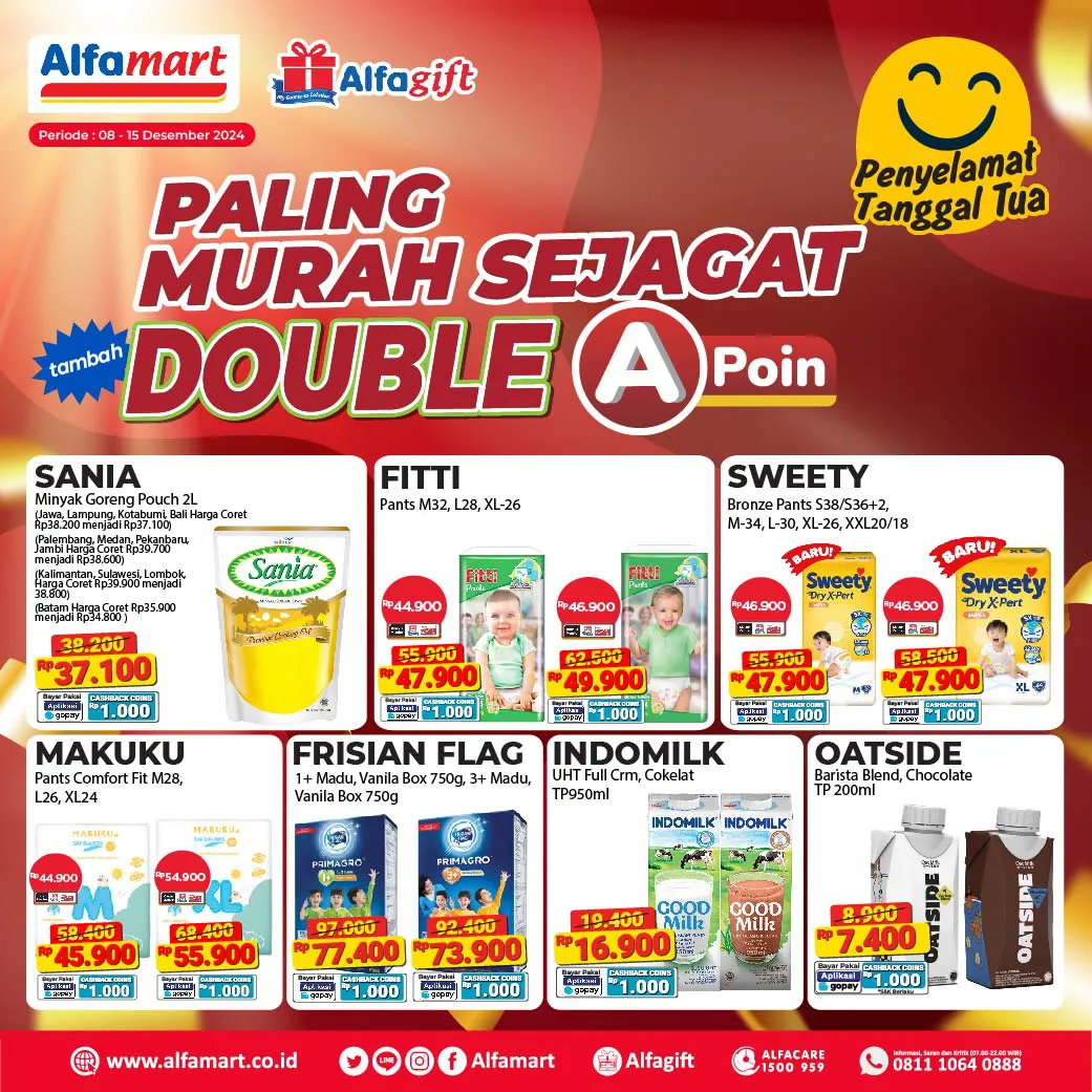 Promo Alfamart Paling Murah Sejagat Periode 8-15 Desember 2024