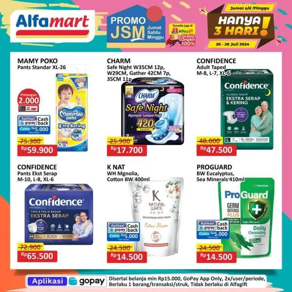 Promo JSM Alfamart Periode 26-28 Juli 2024