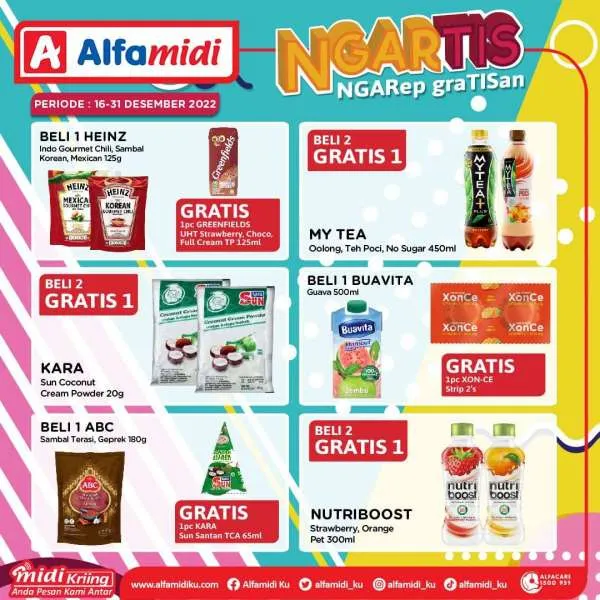 Promo Alfamidi Ngartis (Ngarep Gratisan) Periode 16-31 Desember 2022