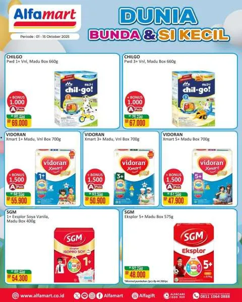 Promo Alfamart Dunia Bunda & Si Kecil Periode 1-15 Oktober 2025