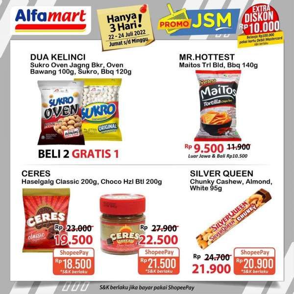 Promo JSM Alfamart  Terbaru 22-24 Juli 2022