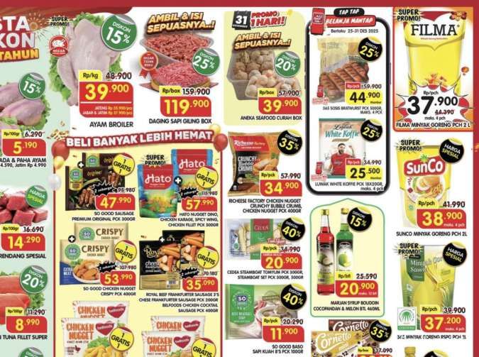 Promo Superindo Hari Ini 29 Desember 2025-1 Januari 2026, Alpukat Pangeran Diskon 45%