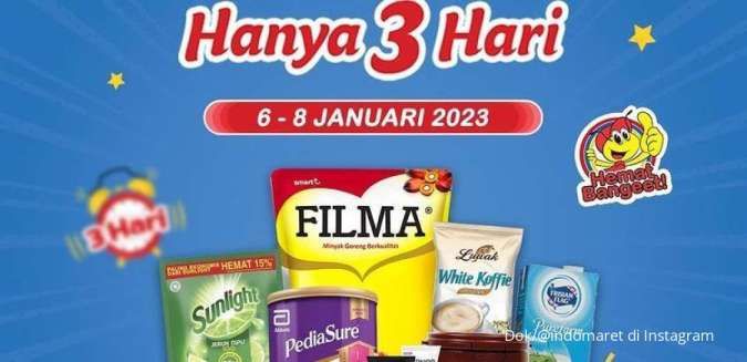 Harga Promo JSM Indomaret Terbaru 6-8 Januari 2023, Promo Hemat Hanya 3 Hari!