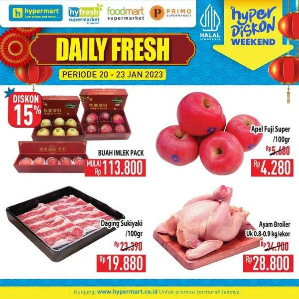 Harga Promo JSM Hypermart Hyper Diskon Weekend 20-23 Januari 2023