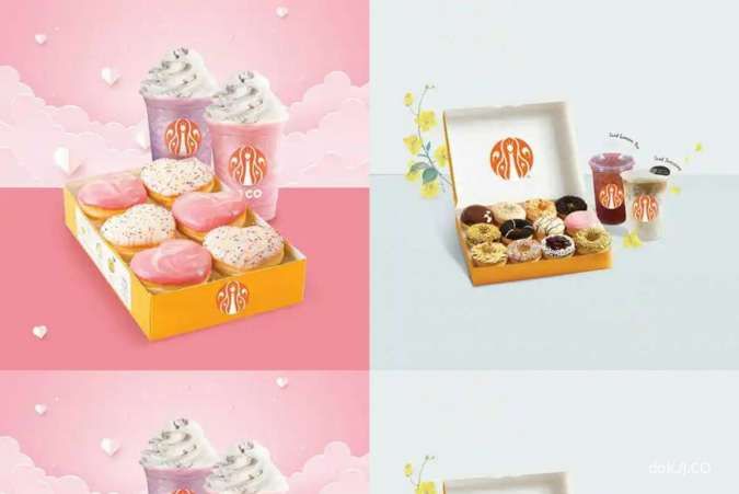 Promo J.CO Valentine 13-19 Februari 2023, Donut dan 2 Minuman Valentine Rp 123.000