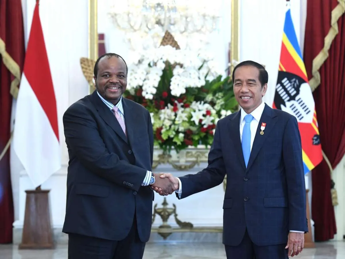 Jokowi Bertemu Raja Eswatini Bahas Peningkatan Kerja Sama Ekonomi