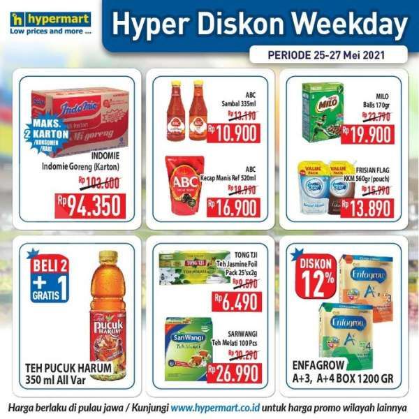 Promo Hypermart weekday 25-27 Mei 2021 