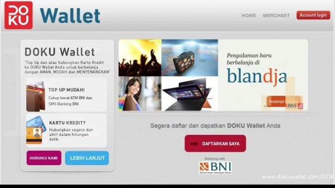 Doku wallet si dompet virtual untuk belanja online