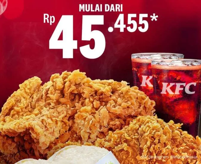 Promo KFC Spesial Senin, Paket Makan Berdua & Paket 5 Ayam Tawarkan Harga Spesial