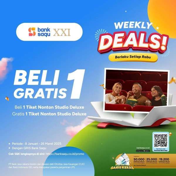 Promo Bank Saqu di XXI 8 Januari-26 Maret 2025