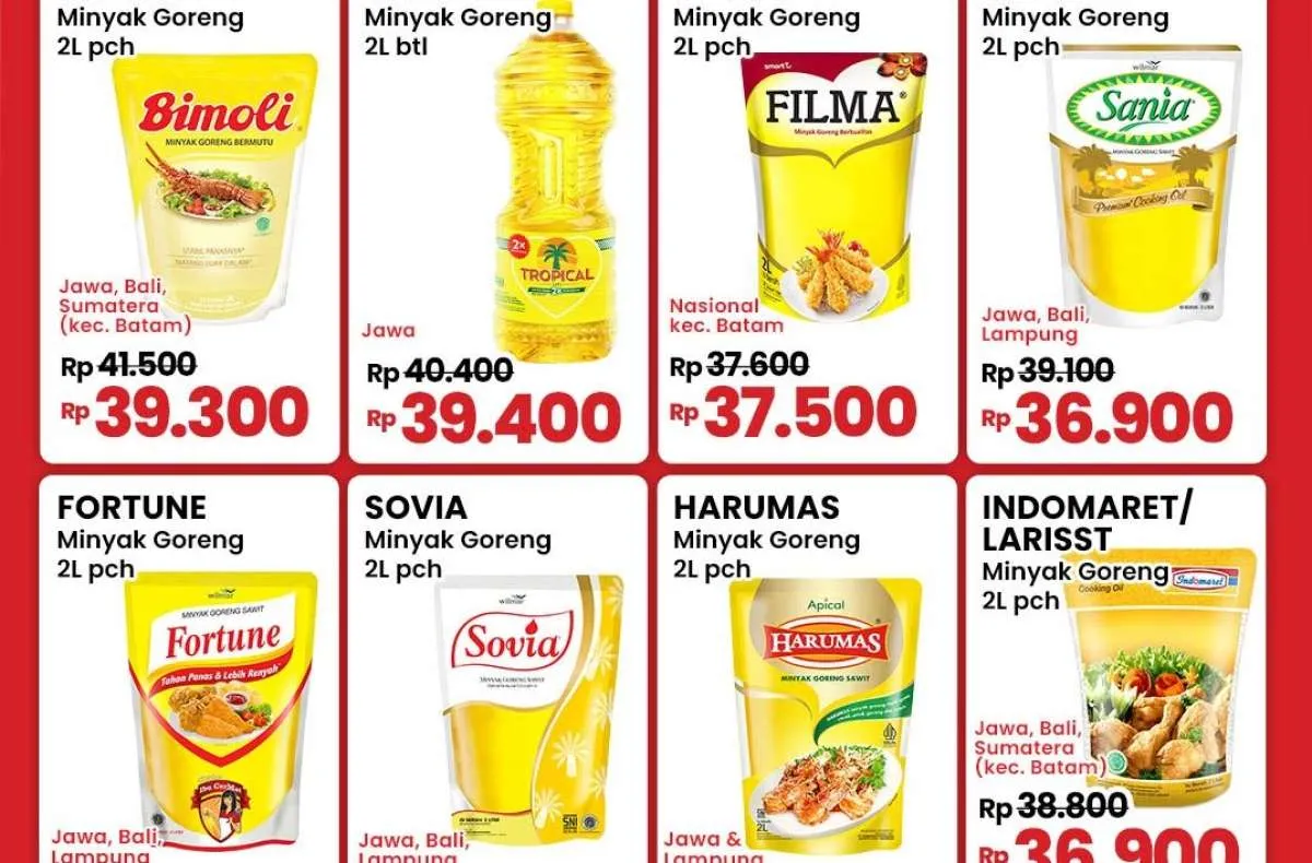 Promo Minyak Goreng Hemat di Indomaret Berakhir Besok, Diskon Rp 5.000 dengan BRI