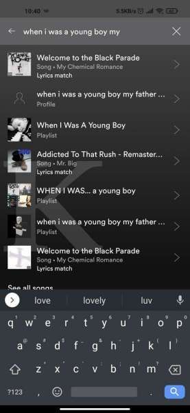 Cari lagu di Spotify berdasarkan Spotify