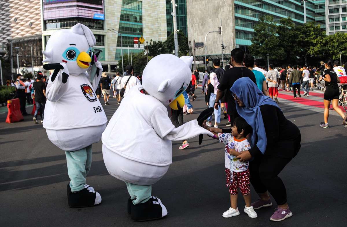 KPU Sosialisasikan Pemilu 2024 di CFD Jakarta