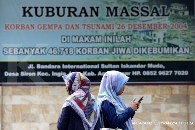 Peringati 12 tahun tsunami Aceh dengan monumen
