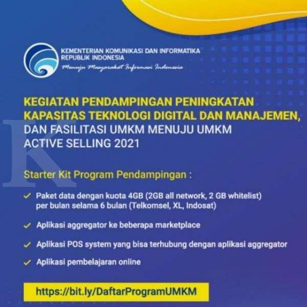 Targetkan 26 Ribu Active Selling, Kominfo Latih Pelaku UMKM