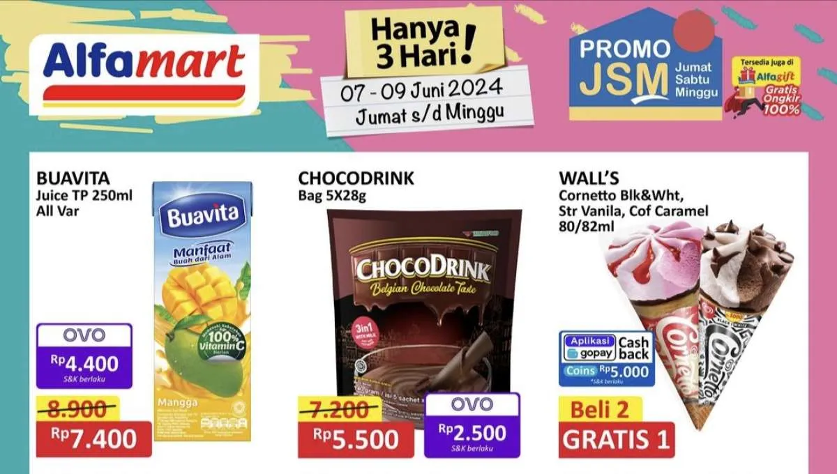 Katalog Promo JSM Alfamart Minggu Ini, Ada Es Krim Beli 2 Gratis 1 Hanya 3 Hari