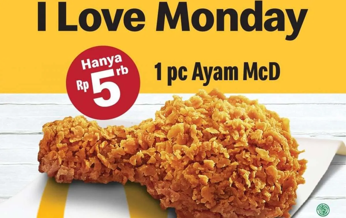 Promo McD terbaru! Berlaku tiap Senin selama Oktober