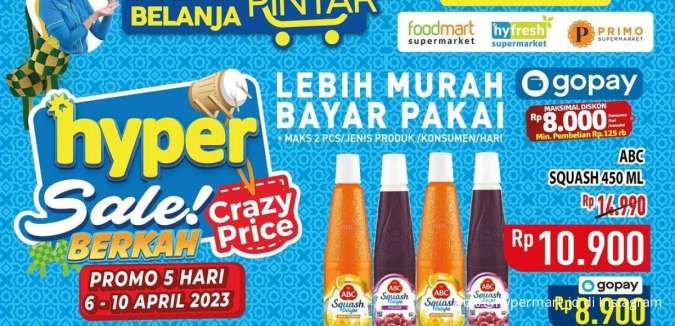 Promo JSM Hypermart 9 April 2023, Promo Hyper Sale Lebih Murah Pakai Gopay