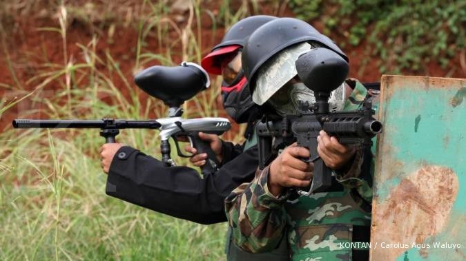 Siap-siap tertembak laba dari paintball