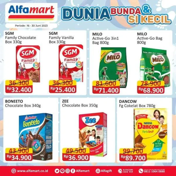 Promo Alfamart Dunia Bunda & Si Kecil Periode 16-30 Juni 2023