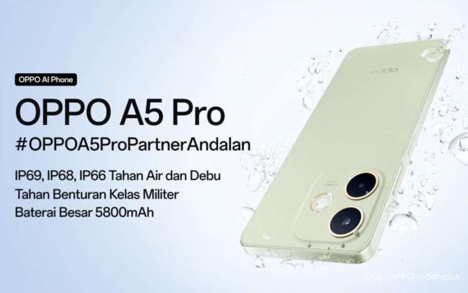 Harga OPPO A5 Pro Indonesia Mulai Rp 3,1 Jutaan, Ini Spesifikasi Resminya