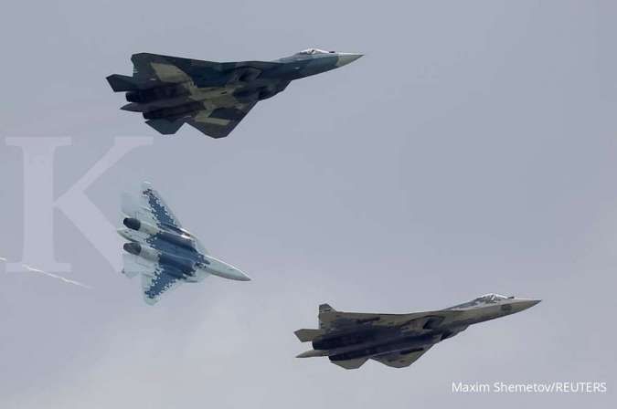 Kemampuan jet tempur Su-57E Rusia diklaim bakal dilirik banyak negara