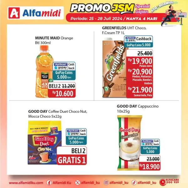 Promo JSM Alfamidi Hanya 4 Hari Spesial Gajian Periode 25-28 Juli 2024