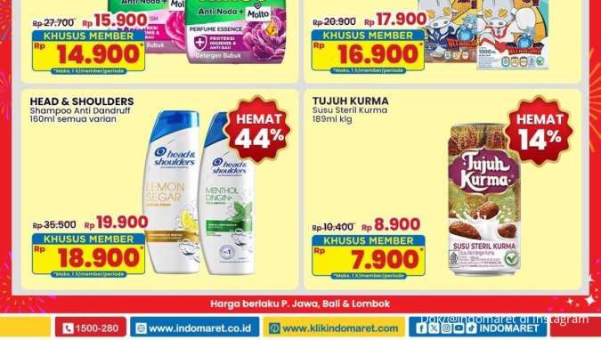 Promo Indomaret Weekend Minggu 15 Desember 2024, Harga Lebih Hemat Sampai 44%