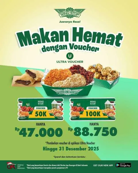 Promo Wingstop Makan Hemat dengan Voucher