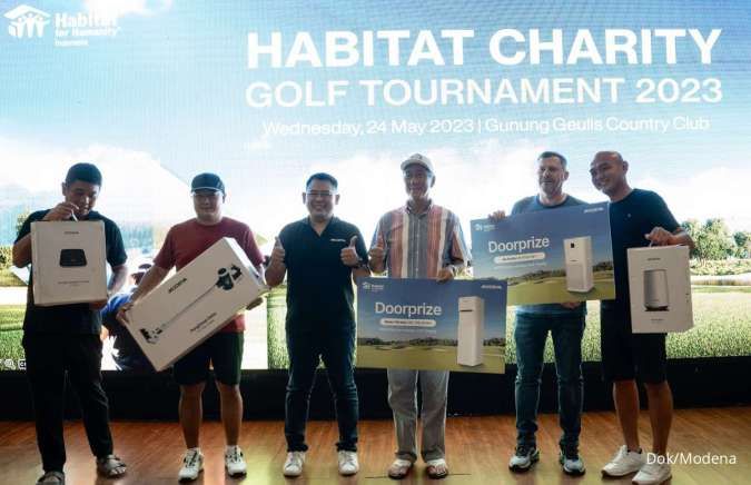 Tunjukkan Kontribusi Perbaiki Hunian, MODENA Dukung Acara Habitat Golf Charity 2023