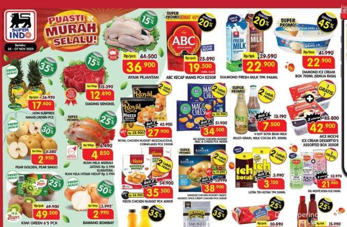 Promo Superindo Weekday 7 November 2024, Es Krim Diskon 45% Segera Berakhir Hari Ini