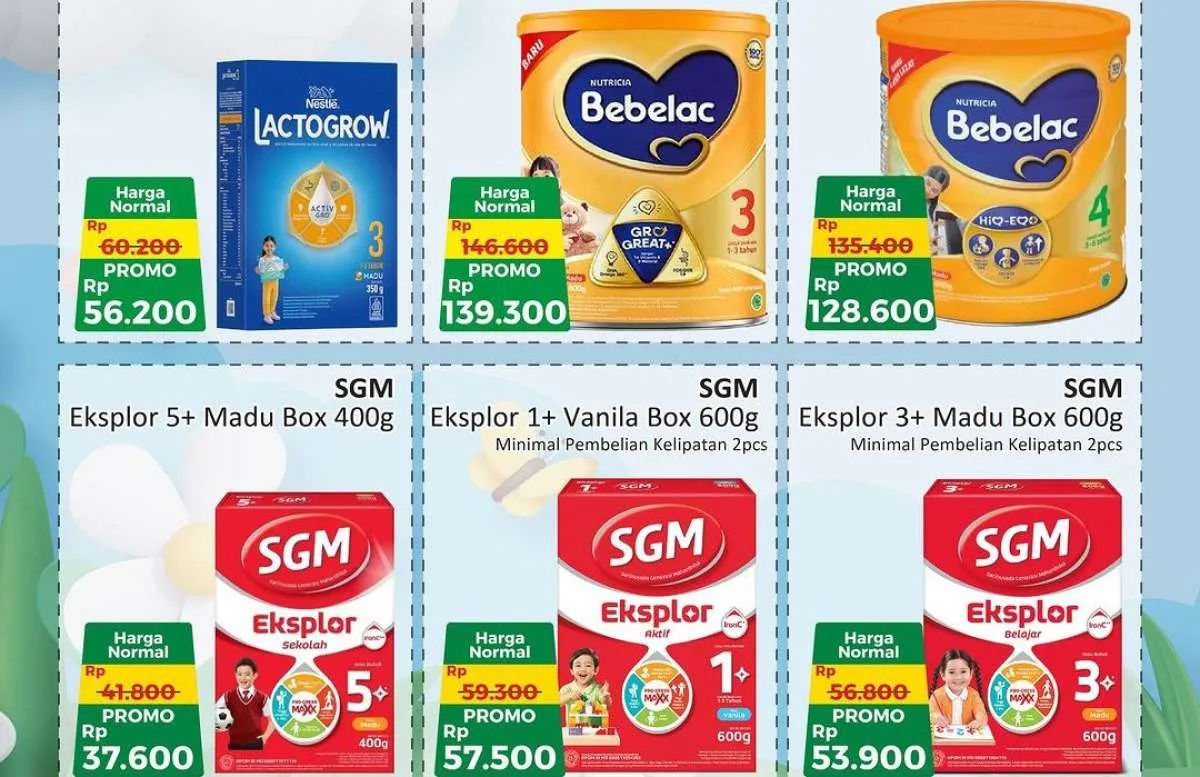 Promo Alfamart 1-15 September 2024, Promo Susu untuk Anak Sampai Ibu Hamil