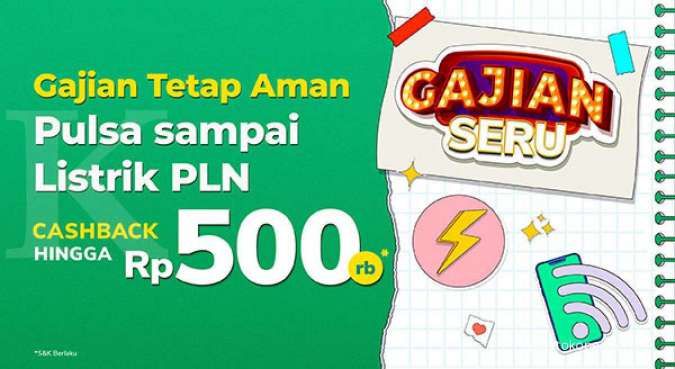 Promo Gajian Tokopedia, Bayar Pulsa hingga Hotel Cashback sampai Rp 500.000