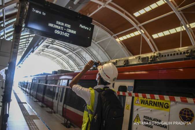 Progres Capai 82,34%, LRT Jabodetabek Pasang 16 Gate Tapping Non-tunai di 18 Stasiun