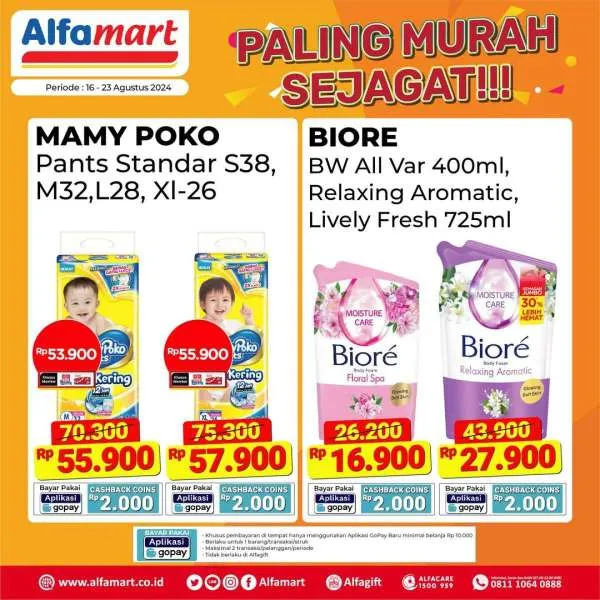 Promo Alfamart Paling Murah Sejagat Periode 16-23 Agustus 2024