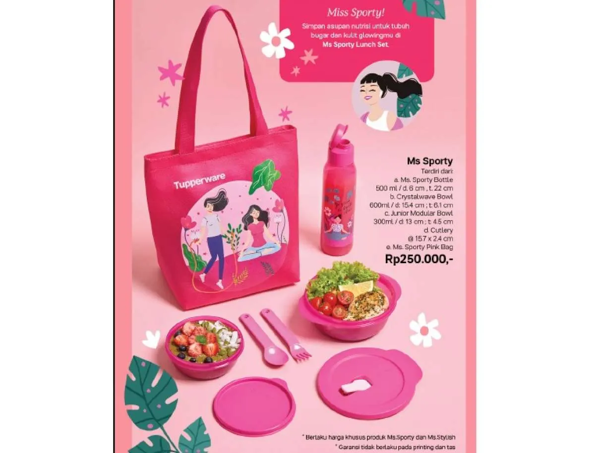 Katalog promo Tupperware September 2021, deretan seperangkat kotak makan harga murah