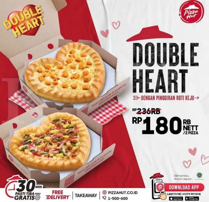 Promo Pizza Hut - Double Heart