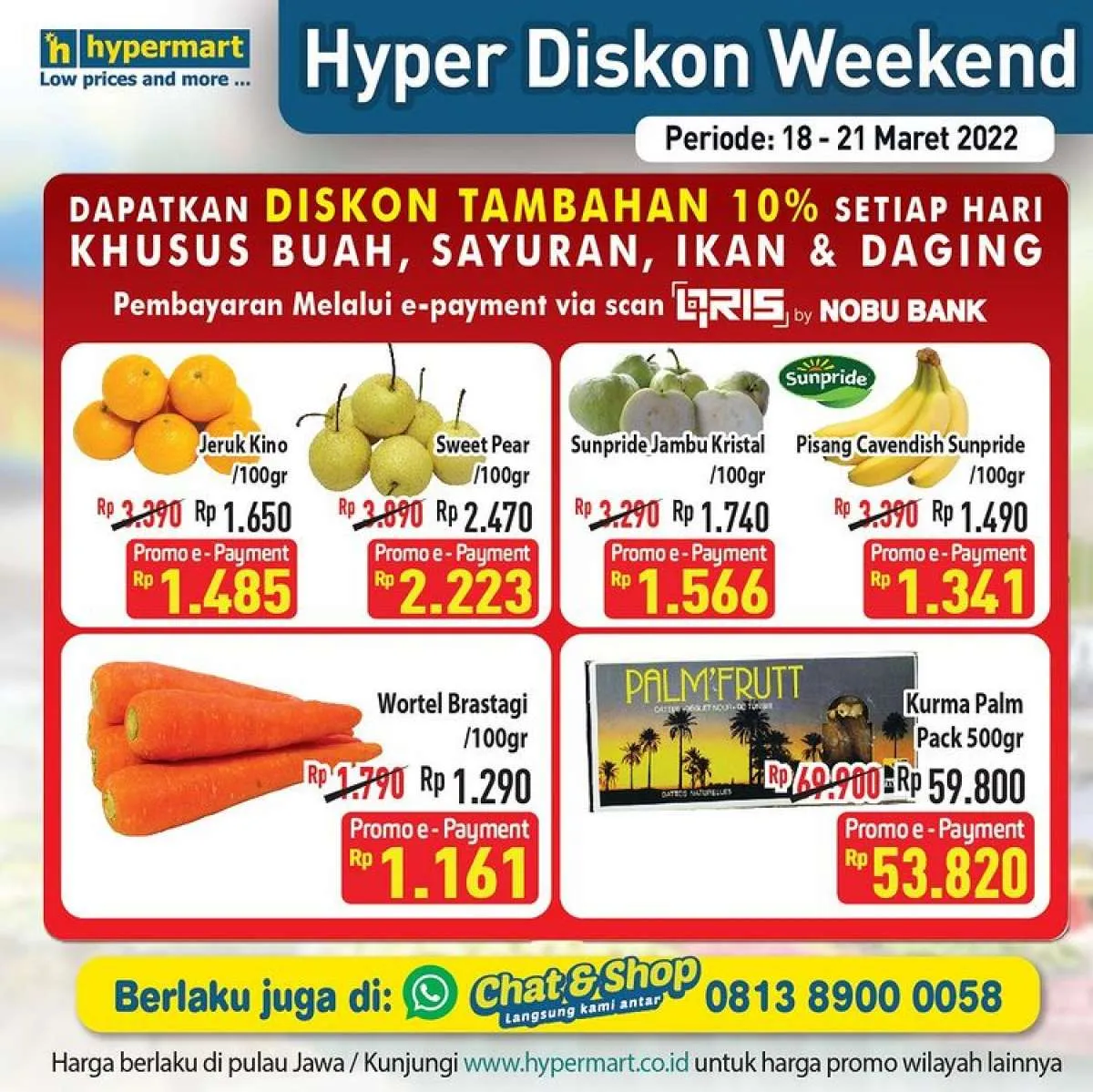 Promo Hypermart Weekend, Aneka Produk Dibanderol Lebih Murah s/d 21 Maret 2022