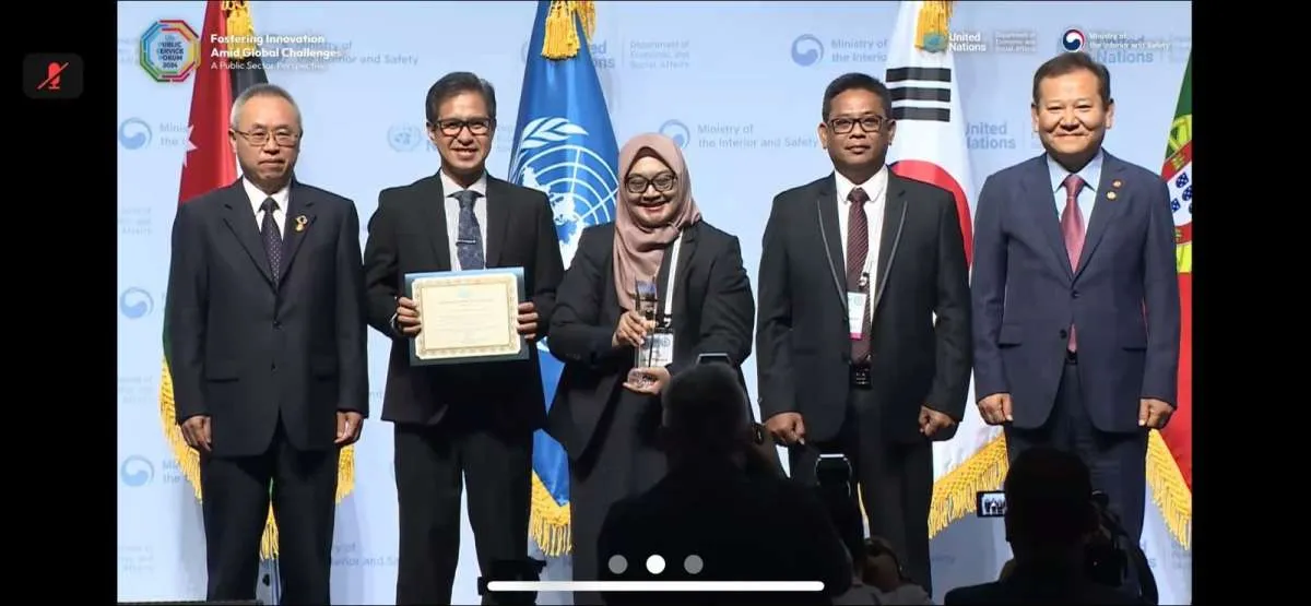 Aplikasi SIDIK KLHK Raih Penghargaan Inovasi Publik Terbaik dari PBB