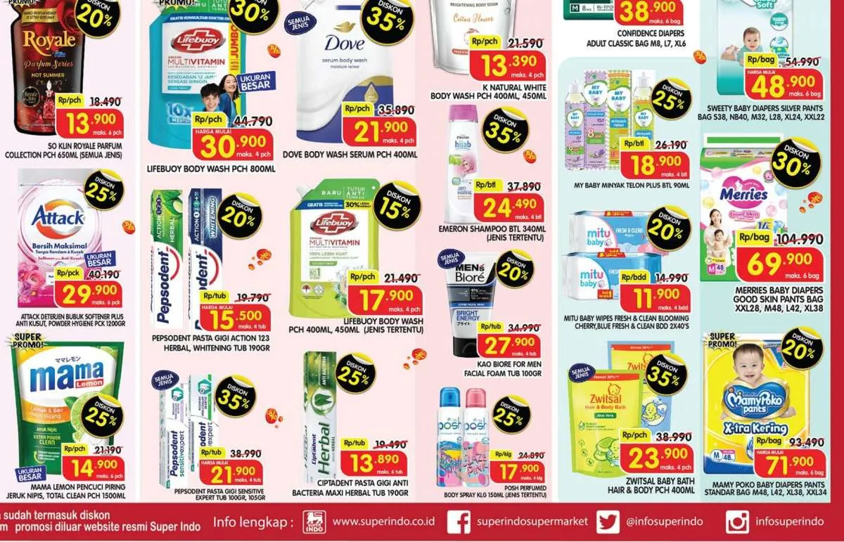 Promo JSM Superindo Terbaru di Awal Juli 2025, Mamy Poko dan Pepsodent Diskon 20%