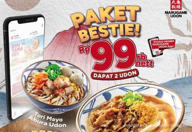 Promo Marugame Udon Oktober 2024 Paket Bestie Harga Spesial, Ada 3 Pilihan Menarik