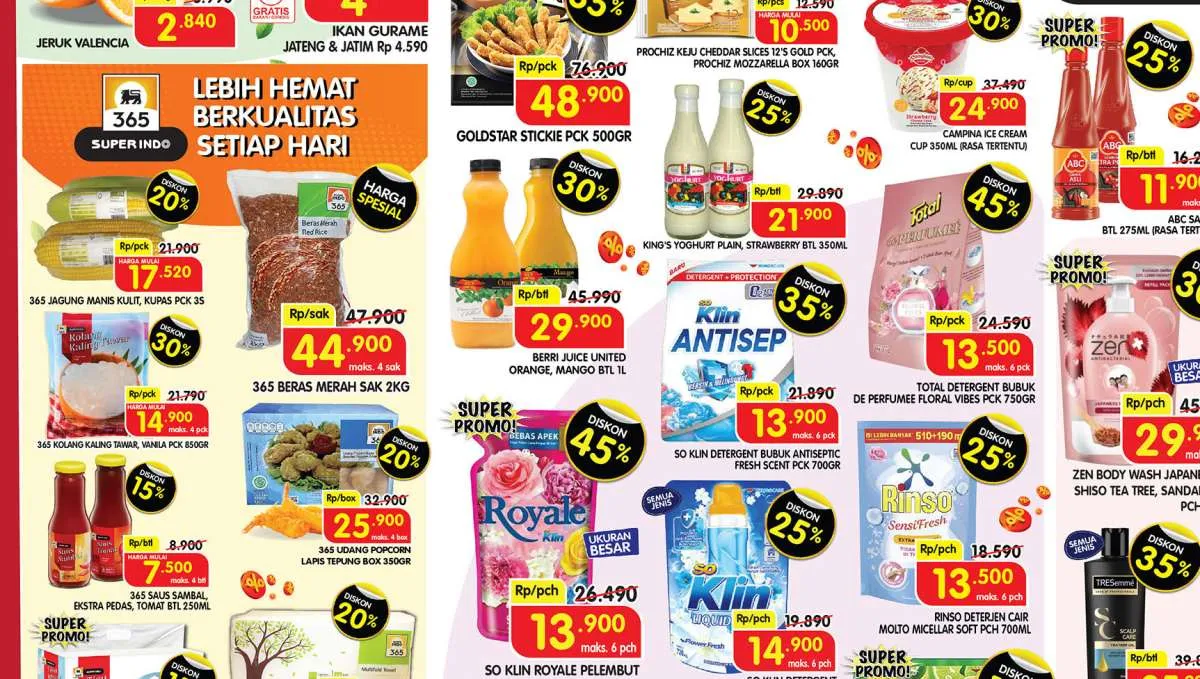 Promo Superindo Weekday 22 Mei 2024 Diskon Besar Sampai 60%, Segera Berakhir Besok