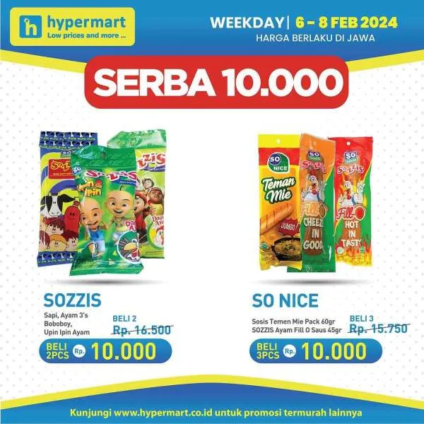 Promo Hypermart Hyper Diskon Weekday Periode 6-8 Februari 2024