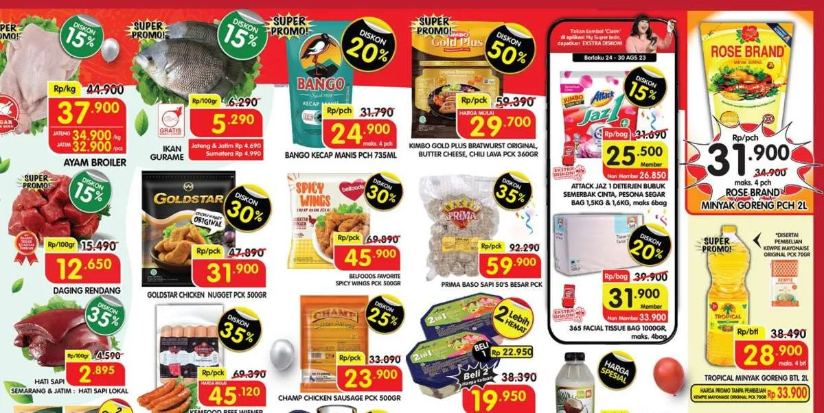 Promo Superindo Weekday Sampai 31 Agustus 2023, Potongan Harga Sebelum Akhir Pekan