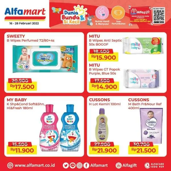 Promo Alfamart Dunia Bunda & Si Kecil Periode 16-28 Februari 2022