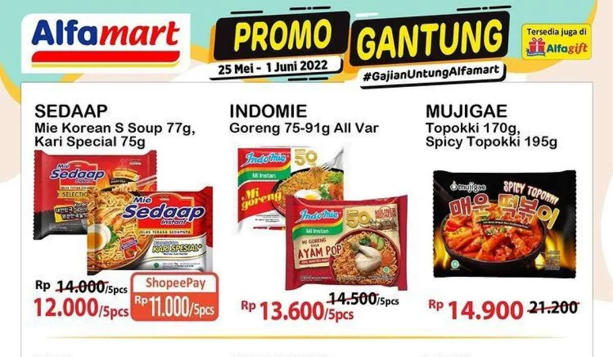Promo Alfamart Gantung Mulai 25 Mei-1 Juni 2022, Potongan Harga Menuju Akhir Bulan