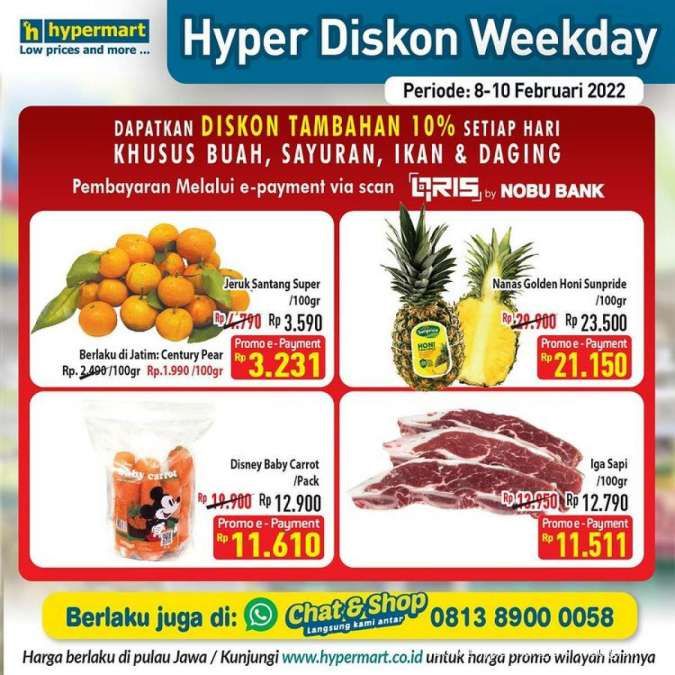 Promo Hypermart Terbaru Berlaku 8-10 Februari 2022