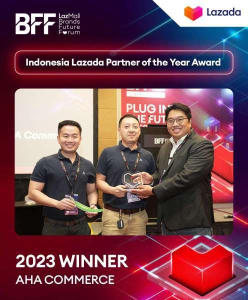  AHA Commerce Dinobatkan sebagai Lazada Partner of the Year & Shopee Premium Enabler