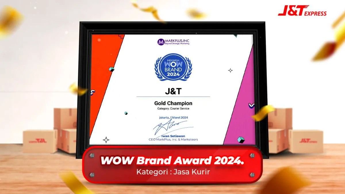  J&T Express Raih WOW Brand 2024 Pilihan Gen Z