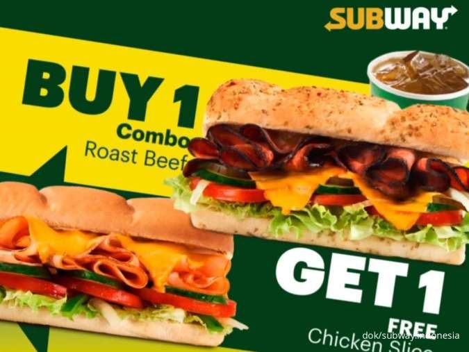 Promo Subway Hari Ini 31 Juli 2024 Hadirkan Buy 1 Get 1 Free White Bread